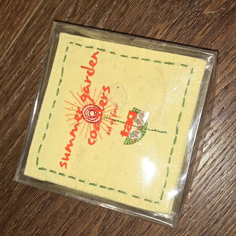 NWT TAG Summer cloth coasters.  #6272